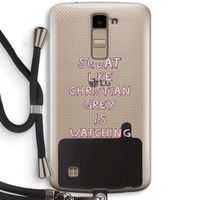 Christian Grey: LG K10 (2016) Transparant Hoesje met koord