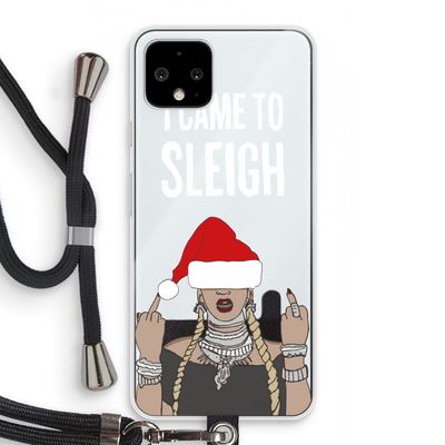 Came To Sleigh: Pixel 4 Transparant Hoesje met koord