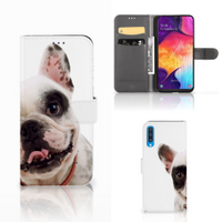Samsung Galaxy A50 Telefoonhoesje met Pasjes Franse Bulldog