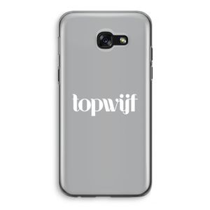 Topwijf Grijs Wit: Samsung Galaxy A5 (2017) Transparant Hoesje