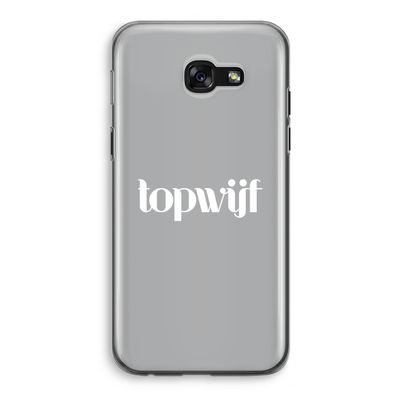 Topwijf Grijs Wit: Samsung Galaxy A5 (2017) Transparant Hoesje