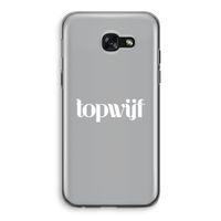 Topwijf Grijs Wit: Samsung Galaxy A5 (2017) Transparant Hoesje