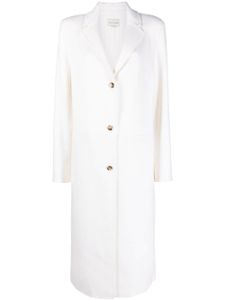 Loulou Studio manteau fin Mill à simple boutonnage - Blanc