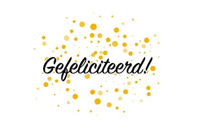 Dit moment is bier waard maar ook zeker een felicitatie!