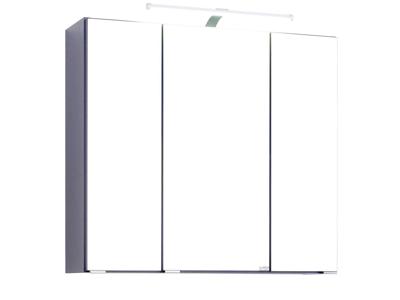 HELD Badkamer spiegelkast Bologna 3D (LED opbouwlamp, Donkergrijs, Breite: 70 cm)