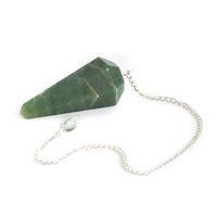 Pendel Edelsteen Groene Jade Facet