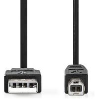 USB-Kabel | USB 2.0 | USB-A Male | USB-B Male | 480 Mbps | Vernikkeld | 2.0 m | Rond | PVC | Zwart | USB-Kabel | USB 2.0 | USB-A Male | USB-B Male | 480 Mbps | Vernikkeld | 2.0 m | Rond | PVC | Zwart |