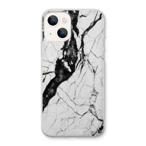 Witte marmer 2: iPhone 13 Transparant Hoesje