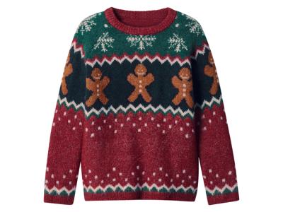 lupilu Gebreide kinder kersttrui (Rood, 122/128)