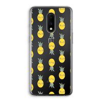 Ananas: OnePlus 7 Transparant Hoesje