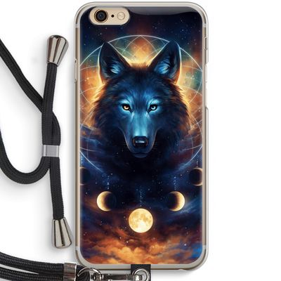 Wolf Dreamcatcher: iPhone 6 / 6S Transparant Hoesje met koord