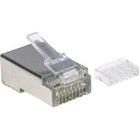 Intellinet 790635 Intellinet 90-pack Cat6 RJ45-modulaire stekker STP 2-punts aderaansluiting voor litsendraht 90 stekkers in de beker 790635 Aantal polen