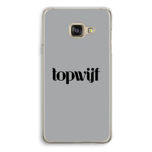 Topwijf Grijs Zwart: Samsung A3 (2017) Transparant Hoesje