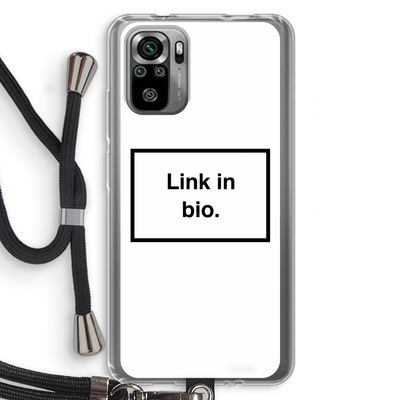 Link in bio: Xiaomi Redmi Note 10S Transparant Hoesje met koord