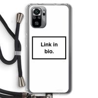 Link in bio: Xiaomi Redmi Note 10S Transparant Hoesje met koord