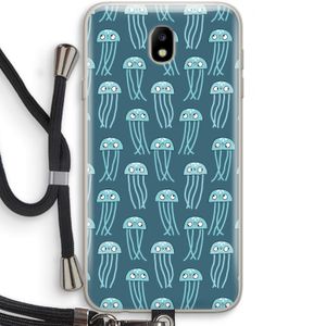 Kwallie: Samsung Galaxy J7 (2017) Transparant Hoesje met koord
