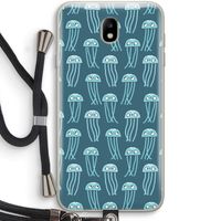 Kwallie: Samsung Galaxy J7 (2017) Transparant Hoesje met koord