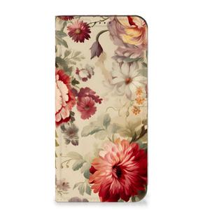 Smart Cover voor Samsung Galaxy A55 Bloemen