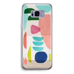 Bold Rounded Shapes: Samsung Galaxy S8 Transparant Hoesje