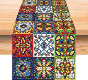 13*72 Table Cloth Mexican Art Table Tarps Party Decorations