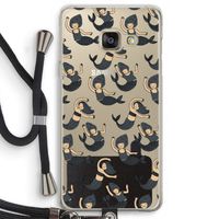 Zeemeermin: Samsung Galaxy A3 (2016) Transparant Hoesje met koord