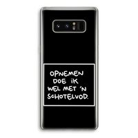Schotelvod: Samsung Galaxy Note 8 Transparant Hoesje
