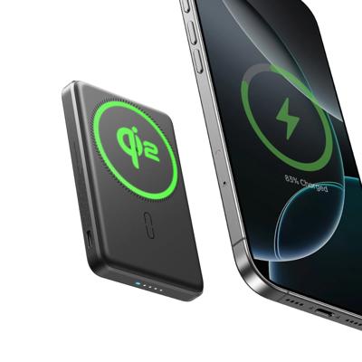 Qi2 MagSlim Power Bank (5K) - Black