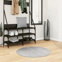 VidaXL Vloerkleed iza laagpolig scandinavisch ø 80 cm grijs