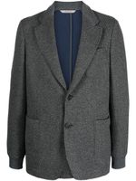 Canali blazer cintré à simple boutonnage - Gris