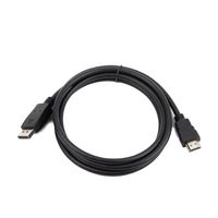 Gembird DisplayPort - HDMI, 1m HDMI Type A (Standaard) Zwart - thumbnail