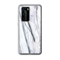 Gestreepte marmer: Huawei P40 Pro Transparant Hoesje