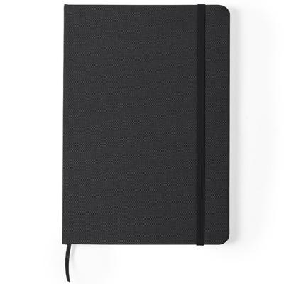 Luxe schrift/notitieboekje harde kaft A5 formaat - zwart - 80 blanco paginas - opschrijfboekjes