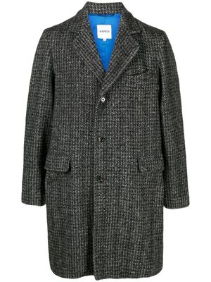 ASPESI manteau Franz à simple boutonnage - Noir