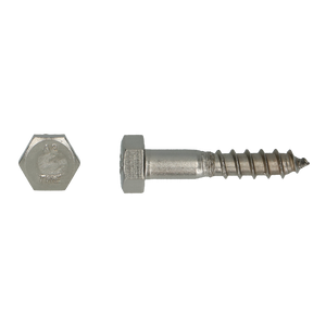 pgb-Europe PGB-FASTENERS | Houtdraadbout DIN 571 Ø 12,00x50 A2 | 50 st 000571A00012000503