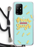 Always fries: Oppo A95 5G Transparant Hoesje met koord