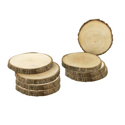 Onderzetters voor glazen - boomschijven - 8x stuks - rond - hout - D11 x H1.3 cm Onderzetters voor glazen - boomschijven - 8x stuks - rond - hout - D11 x H1.3 cm