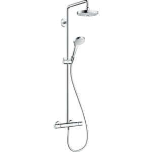 Hansgrohe Croma Select S Regendoucheset - ecosmart - hoofddouche 18cm - thermostatisch - wit/chroom 27254400