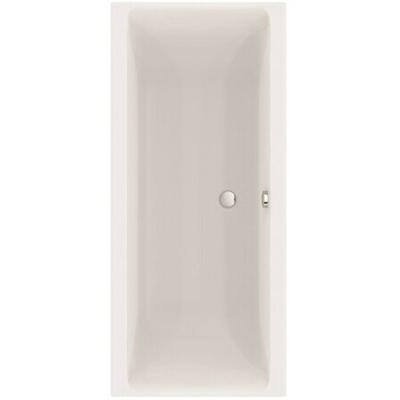 Go by Van Marcke Helsinki inbouwbad duo 180x80x46.5cm incl poten Acryl Mat Wit GA104V1