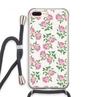Kleine roosjes: iPhone 8 Plus Transparant Hoesje met koord Kleine roosjes: iPhone 8 Plus Transparant Hoesje met koord