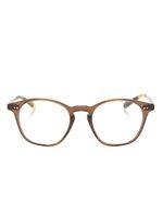 Oliver Peoples lunettes de vue Ronne à monture ronde - Marron - thumbnail