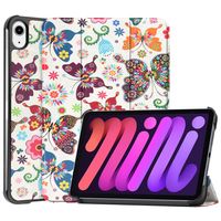 3-Vouw sleepcover hoes - iPad Mini 6 (2021) - Vlinders