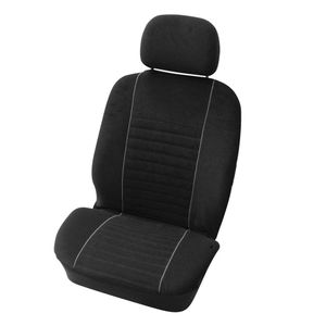 Stoelhoesset 'Velours' zwart/grijs, 4-delig 0310404