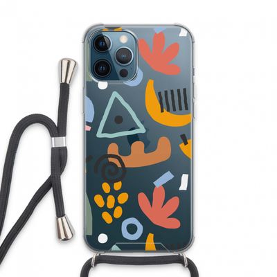 Abstract: iPhone 13 Pro Max Transparant Hoesje met koord