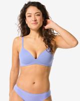 HEMA Voorgevormde Bh Zonder Beugel Recycled Micro Blauw (blauw)