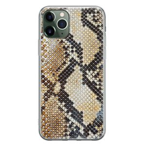iPhone 11 Pro siliconen hoesje - Golden snake
