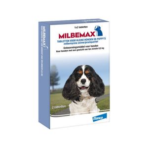 Milbemax - kleine hond - 8 tabletten