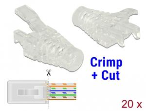 Delock 86455 Trekontlastingshoes voor RJ45 Crimp+Cut-stekker 20 stuks