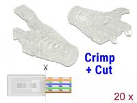 Delock 86455 Trekontlastingshoes voor RJ45 Crimp+Cut-stekker 20 stuks - thumbnail