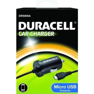 Duracell DR5005A oplader voor mobiele apparatuur E-book lezer, Smartphone Zwart Sigarettenaansteker Auto