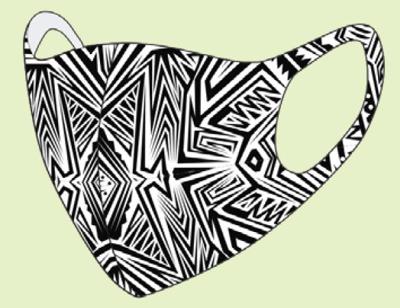 Mondkapje Tattoo One Size - Uitwasbaar